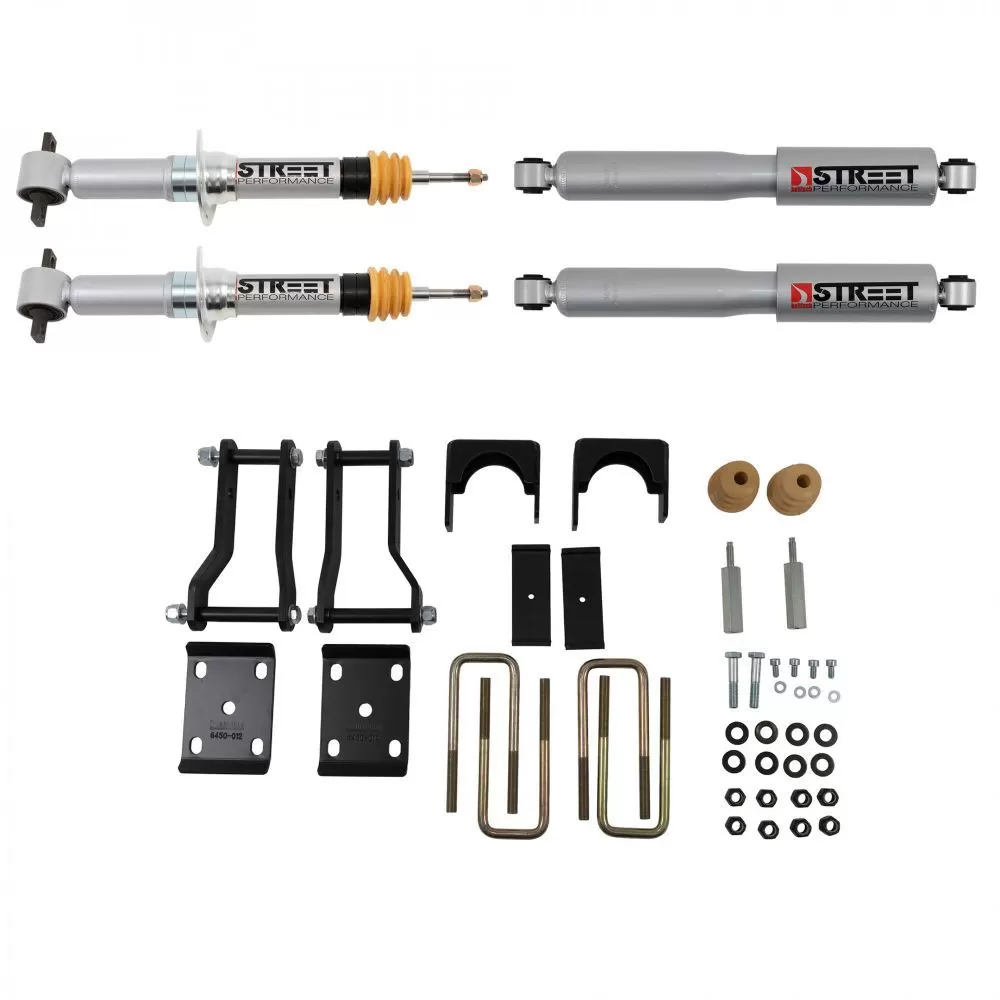 Belltech 2-Inch/4-Inch Front And Rear Complete Loweing Kit with Street Performance Shocks Ford Ranger 4WD 2019-2021 - 1045SP
