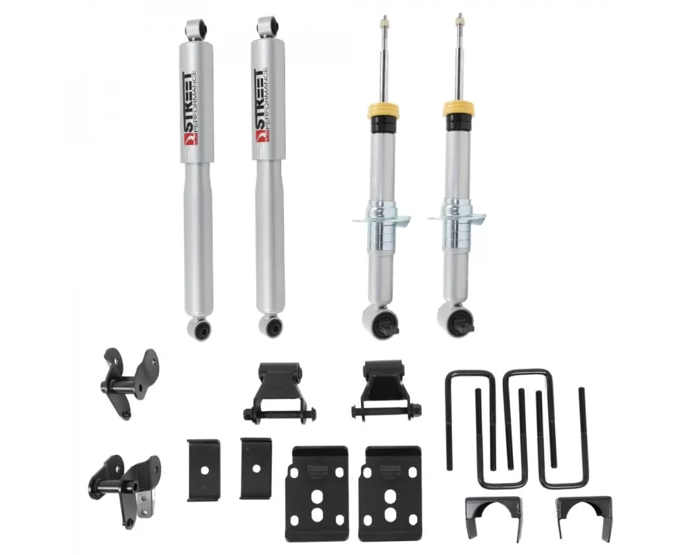 Belltech -1" to -3.5" Front & -4.5" Rear Complete Lowering Kit w/ Street Performance Struts/Shocks Ford F-150 2WD 2021+ - 1050SP
