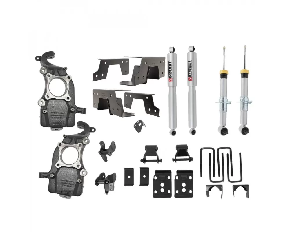 Belltech -2" to -5.5" Front & -6.5" Rear Complete Lowering Kit w/ Street Performance Struts/Shocks Ford F-150 2WD 2021+ - 1051SP
