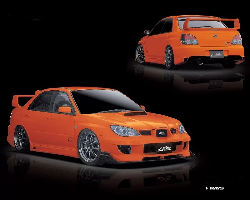 M Sports CFRP Street Version 3-Piece Aero Set Carbon Under Subaru Impreza WRX | STI 2005-2007 - MAC-3PST-CF-GDBF