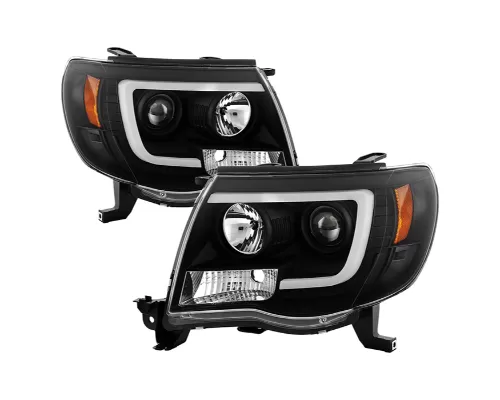 Spyder Auto Platinum V2 HighPower LED Module Projector Headlights Black Toyota Tacoma 2005-2011 - PRO-YD-TT05PL-BK