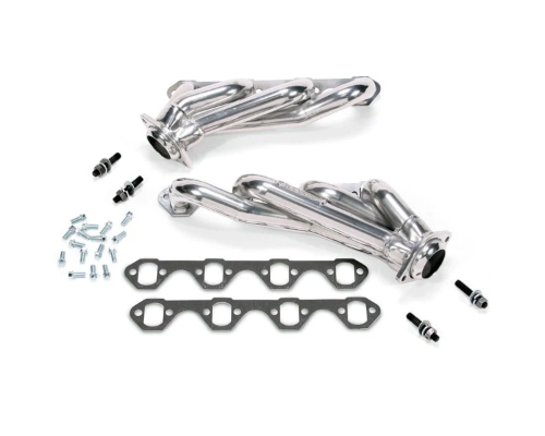BBK Performance Parts 351 Swap 1-5/8 Shorty Exhaust Headers Polished Silver Ceramic Ford Mustang 1979-1993 - 15110