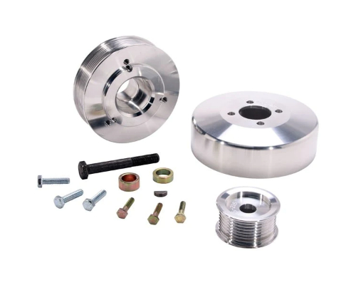 BBK Performance Parts Billet Aluminum Underdrive Pulley Kit Ford F Series Truck 4.6 5.4 1997-2004 - 15550