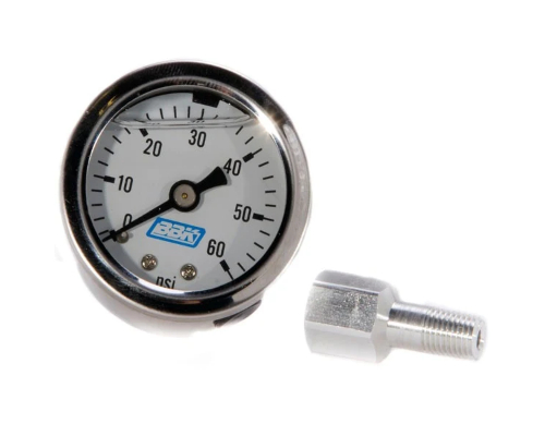 BBK Performance Parts Liquid Filled Fuel Pressure Gauge With Adapter Ford Mustang 1986-1993 - 1617