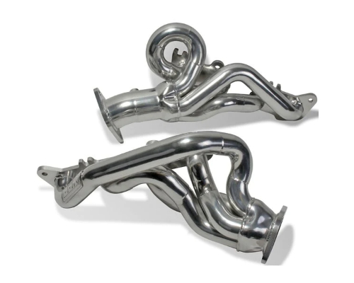 BBK Performance Parts 1-3/4 Shorty Exhaust Headers Polished Silver Ceramic Ford Mustang GT 5.0 2015-2017 - 18480