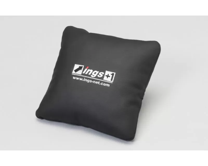 INGS Black | Black Stitch Leather Cushion - 00700-08120