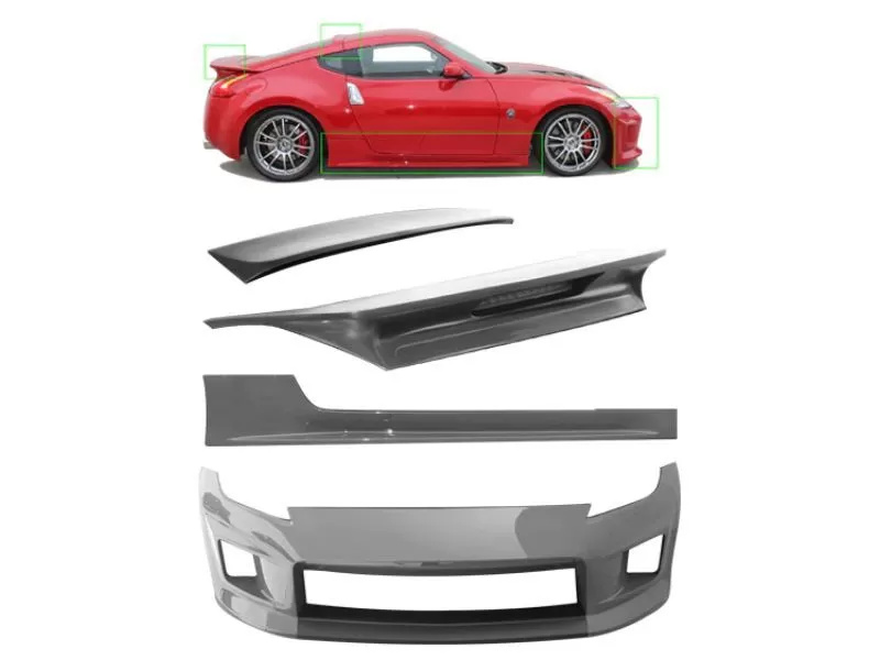 Stillen 6-Piece Polyurethane Body Kit with Roof and Rear Wings Nissan 370Z Z34 2009-2020 - KB11120KT2