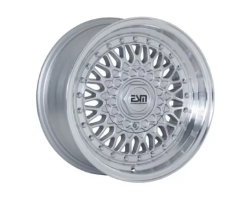 ESM ESM-002R Wheel 17x10 4x100|4x114.3 15mm Silver | Machined Lip - ESM002RSL17X104X1004X1143ET15CB731