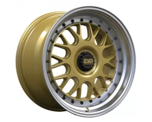 ESM ESM-004M Wheel 17x8.5 4x100|4x114.3 +20mm Gold | Machine Lip - ESM004MGL17X854X1004X1143ET20CB731