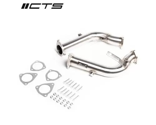 CTS Supercharged Turbo V6 Test Pipe Set Audi 3.0T 2005-2018 - CTS-EXH-TP-0012