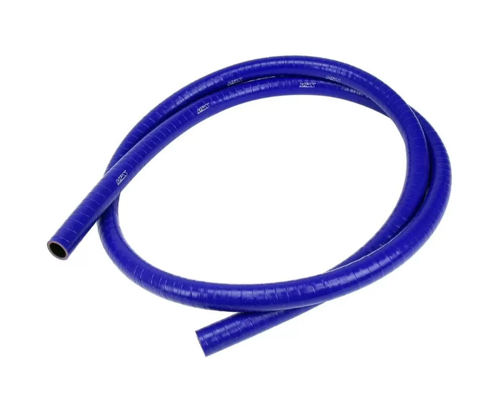 HPS 1/2inch ID 4 feet Blue FKM Lined Oil Resistant High Temperature Reinforced Silicone Hose - FKM-4F-050-BLUE