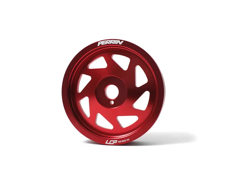 Perrin Performance Red Lightweight Crank Pulley Scion FRS 13-14 | Toyota GT-86 13-14 | Subaru BRZ 13-14 - PSP-ENG-101RD
