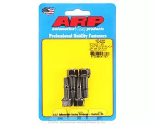 ARP 5/16-24 X 1.450 Starter Nose Black Hex Water Pump Pulley Stud Kit - 100-3202
