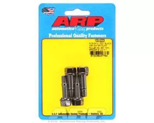 ARP 5/16-24 X 1.500 Black Hex Water Pump Pulley w/ .250in Fan Spacer Stud Kit - 100-3203