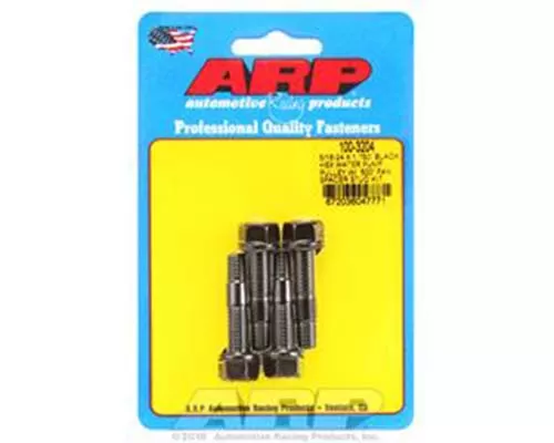 ARP 5/16-24 X 1.750 Black Hex Water Pump Pulley w/ .500in Fan Spacer Stud Kit - 100-3204