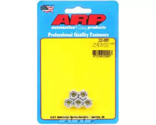 ARP 1/4-20 CAD Coarse Nyloc Hex Nut Kit (Pack of 5) - 200-8661