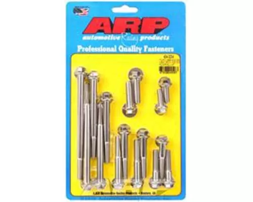 ARP Ford 289-302 SS Hex Iron Water Pump and Front Cover Bolt Kit - 454-3204