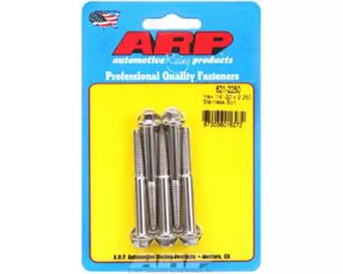 ARP 1/4-20 x 2.250 Hex SS Bolts (5/pkg) - 621-2250