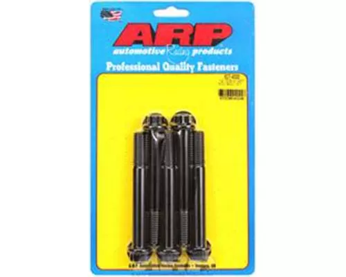 ARP 1/2in - 13 x 4.00in 12pt Black Oxide Bolts (5/pkg) - 627-4000