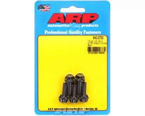ARP 1/4-20 x 0.750 12pt Black Oxide Bolts - 640-0750