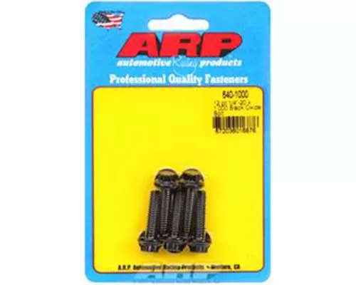 ARP 1/4-20 x 1.000 12pt Black Oxide Bolts - 640-1000