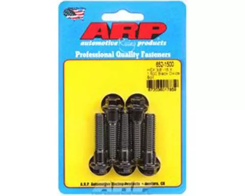 ARP 3/8-16 x 1.500 Hex Black Oxide Bolts (Pack of 5) - 652-1500