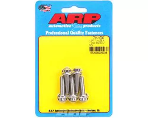 ARP 1/4in-28 x 1.000 12pt SS Bolts (5/pkg) - 711-1000