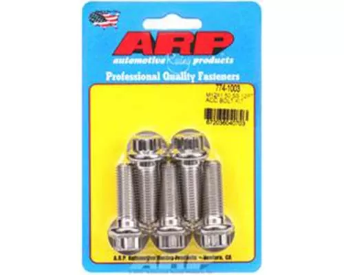 ARP M12 x 1.50 x 35 12pt SS Bolts - Pack of 5 - 774-1003