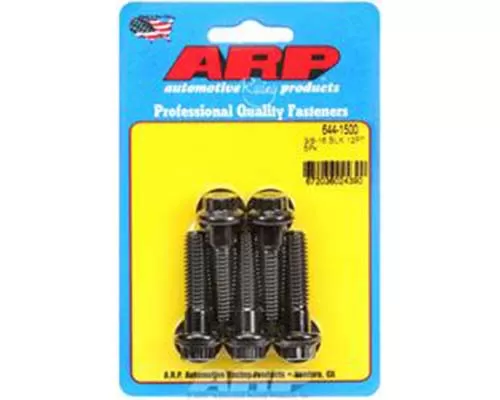 ARP 3/8 Inch -16 x 1.500 12pt 7/16 Wrenching Black Oxide Bolts (5/pkg) - 644-1500