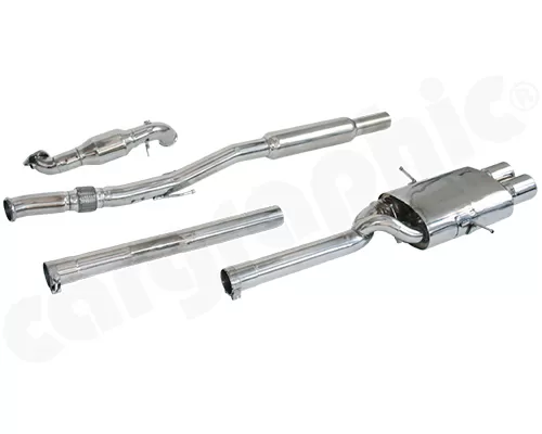 Cargraphic Catback Exhaust System with Integrate Exhaust Flap Mini Cooper S R56 07-13 - CARMIR56CSKB1