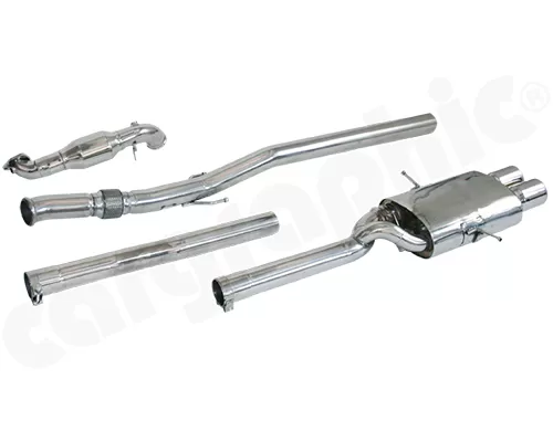 Cargraphic Turbo-Back Super Sound Exhaust System with Integrate Exhaust Flap Mini Cooper S R56 07-13 - CARMIR56CSTB2