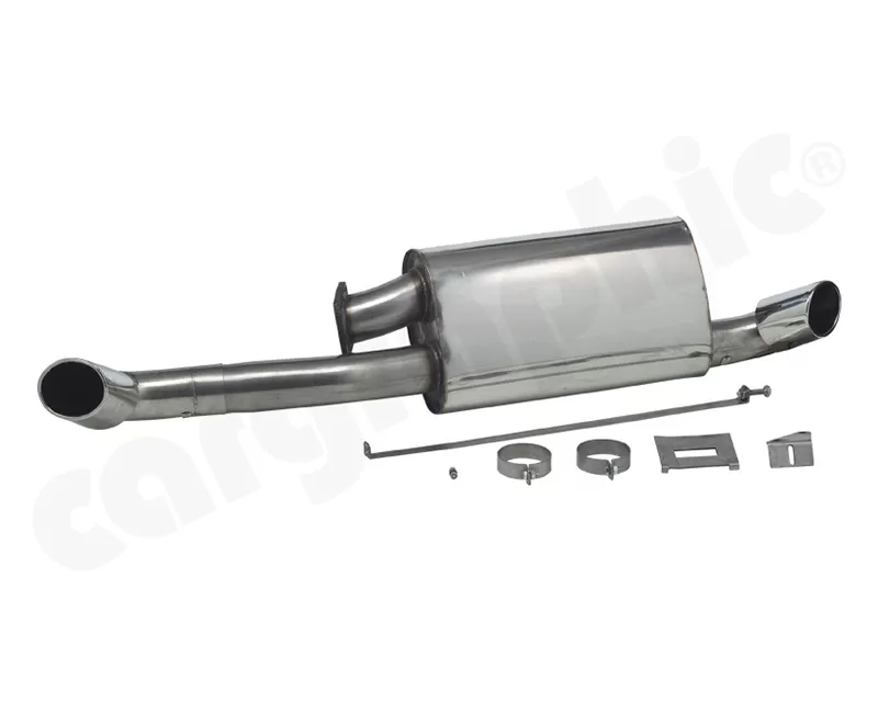 Cargraphic Silencer Super Sound with Oval Tailpipes Left And Right Porsche 930 75-89 - CARP30ETTO