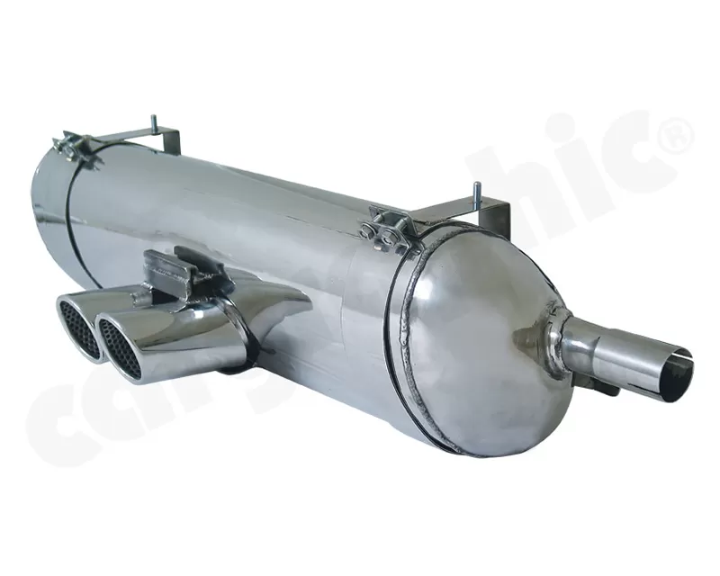 Cargraphic Silencer Super Sound Version with 2x76mm Tailpipes Porsche Boxster 00-04 - CARP86SETSR