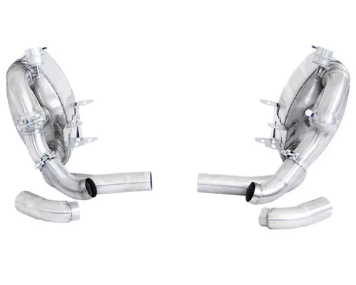 Cargraphic Exhaust System w/ Flaps and Remote Porsche 997.1 Carrera 05-08 - CARP97ETFLAP