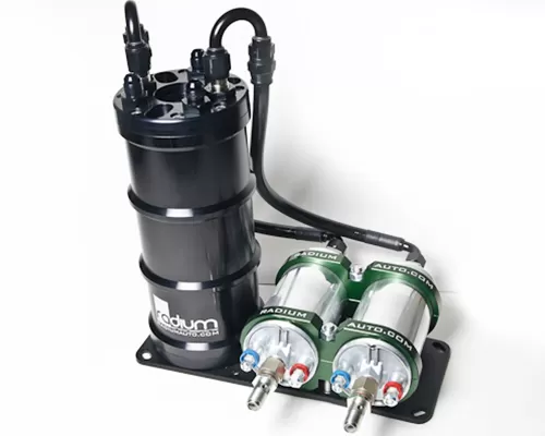 Radium Engineering Fuel Surge Tank With Dual External Bosch 0 580 254 044 Vertical Pumps Not Included - 20-0021-00