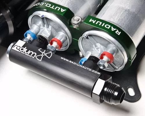 Radium Engineering 4 Port Fuel Pump Manifold with Bosch Fuel Pumps - 20-0063