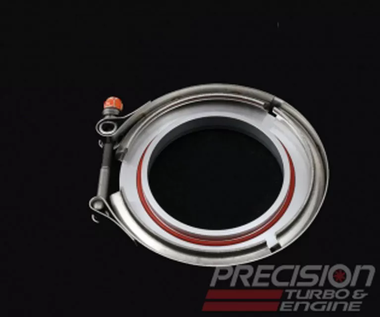 Precision Turbo & Engine Compressor Cover Discharge Flange and Clamp Set (Mild Steel) - PTP074-3044