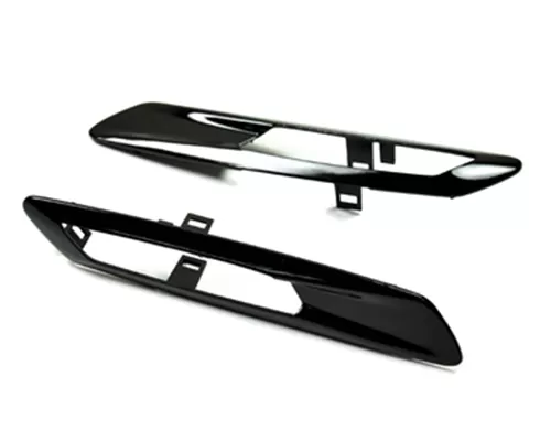 AutoTecknic Glazing Black Fender Light Trim BMW 5 Series F10 11-16 - BM-0071-GB
