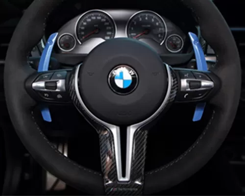AutoTecknic Competition Steering Shift Levers Paddles Yas Marina Blue BMW M4 F82 | F83 15-20 - BM-0164-YMB