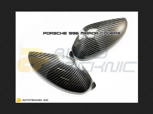 AutoTecknic Dry Carbon Fiber Mirror Covers Porsche 996 Turbo 01-05 - DC-0007