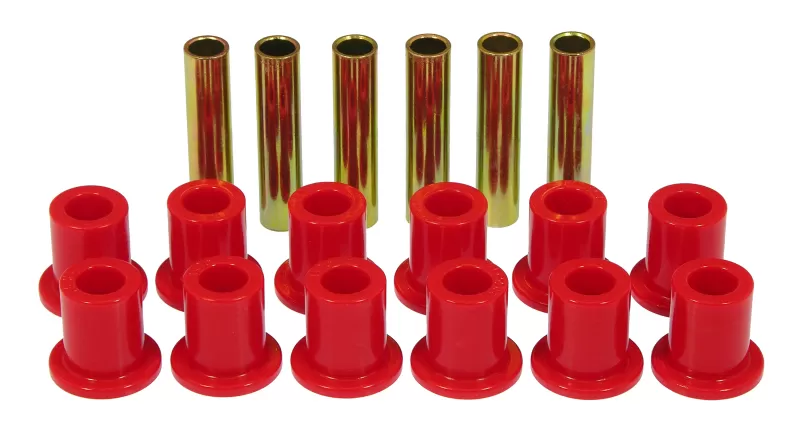 Prothane 67-77 Ford F250 4wd Front Spring & Shackle Bushings - Red - 6-1009