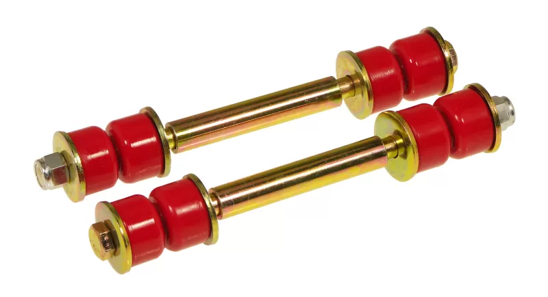Prothane Universal End Link Set - 4 3/4in Mounting Length - Red - 19-412