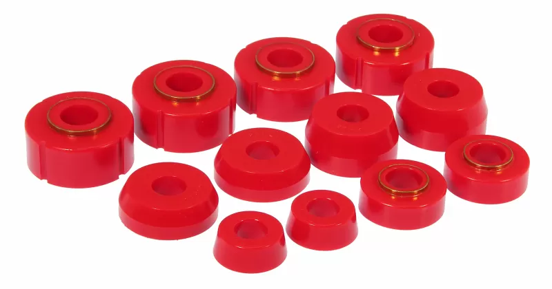 Prothane 66-79 Ford F100-350 4wd Body Mount - Red - 6-105