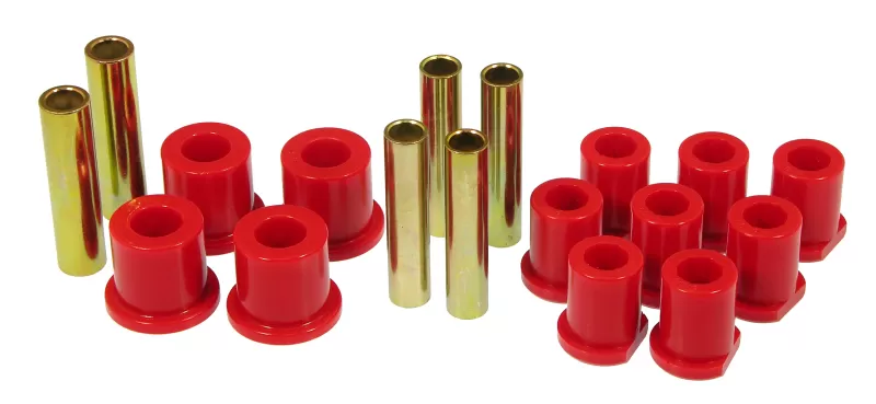 Prothane 80-97 Ford (w/ Molded Shackles) Spring Bushings - Red - 6-1020