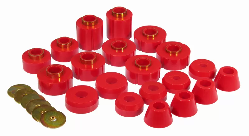 Prothane 80-96 Ford F100/350 2WD | 4WD Body Mount - Red - 6-108