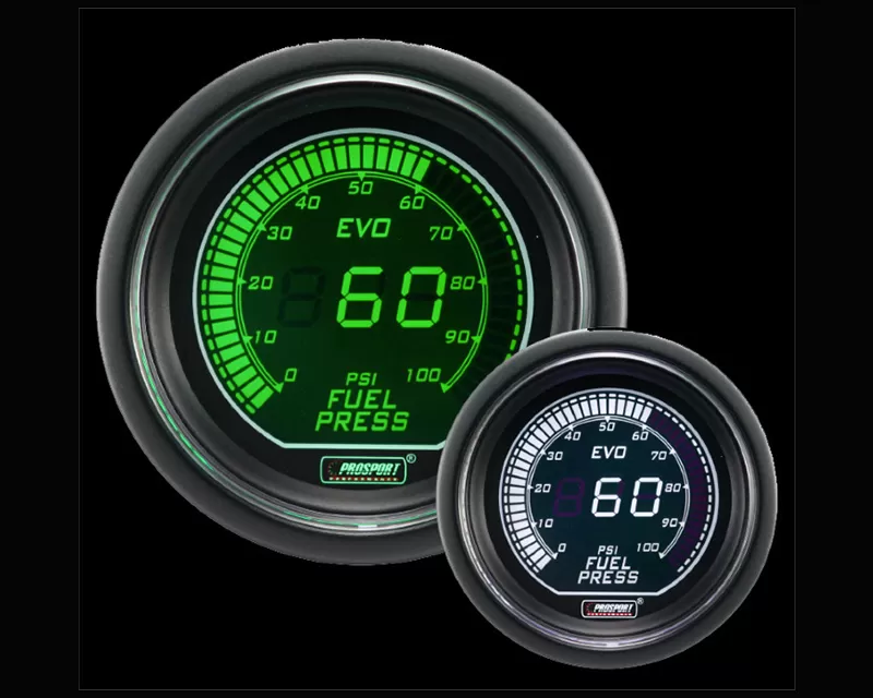 Prosport Performance Fuel Pressure Electric Digital Display with Sender - 216EVOWGEFP.PSI