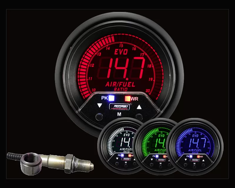 Prosport Performance Premium Wideband Air Fuel Ratio Kit 4 Color with Bosch Sensor Mitsubishi Evolution 92-07 - 238EVOAFRPK4.9-WO