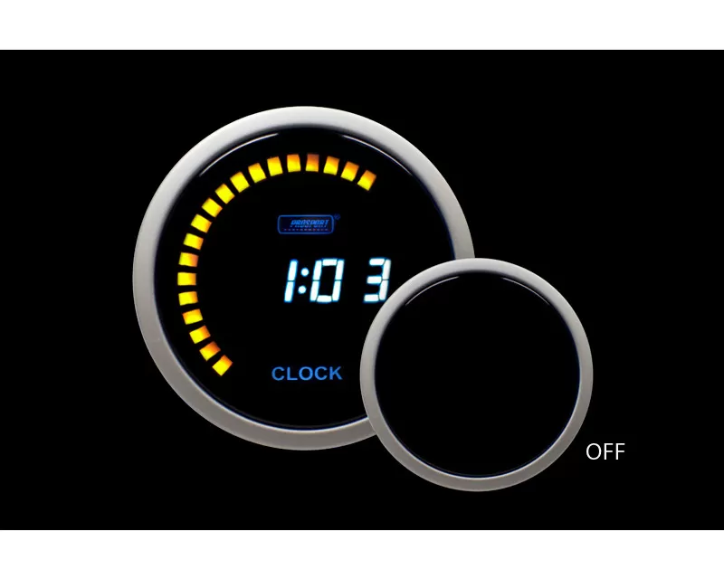 Prosport Performance  Series Digital Clock Blue LCD - PSCKLCD-BL-12H