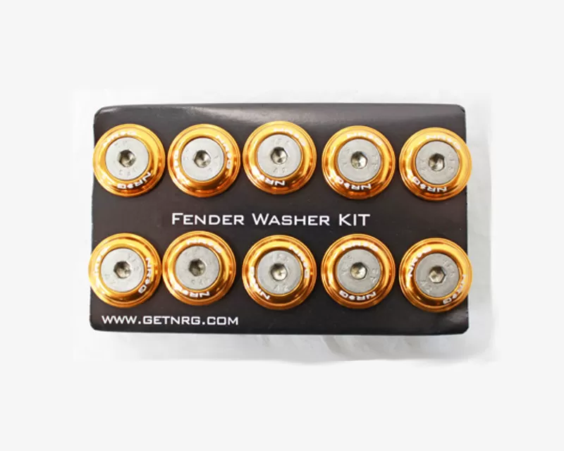 NRG Rose Gold Fender Washer Kit with Rivets for Plastic Universal - FW-100RG