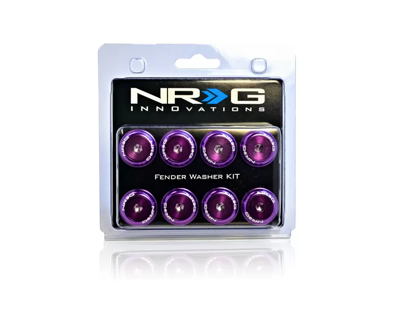 NRG Purple Fender Washer Kit with Color Matched M8 Bolts Universal - FW-800PP